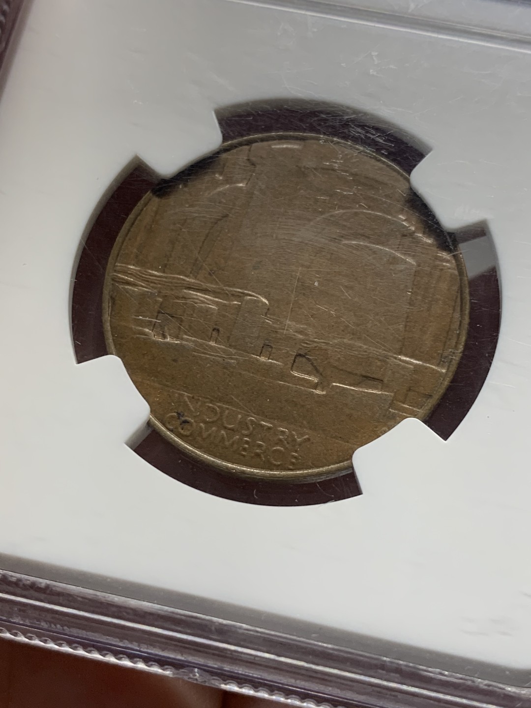 《竞宝斋》第135场-周日，周一连拍 (全场包邮) NGC-MS63BN 1924年 英国 伦敦大英帝国博览会纪念铜章，正面孟虎侧像威风凛凛，设计感强烈。老N盒高分，不多见到的品种