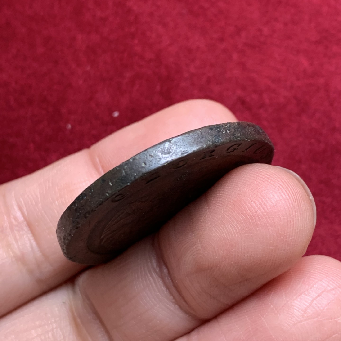 《竞宝斋》第135场-周日，周一连拍 (全场包邮) 英国 1797年 车轮款 1便士 大铜币 重达28.5克， 因为太重 大量回炉 导致少见 所见比2便士大车轮更少