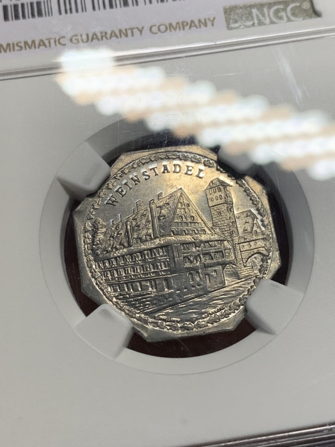 《竞宝斋》第135场-周日，周一连拍 (全场包邮) NGC MS64 德国 纽伦堡 1920年 紧急状态币 20盆尼 景观不错