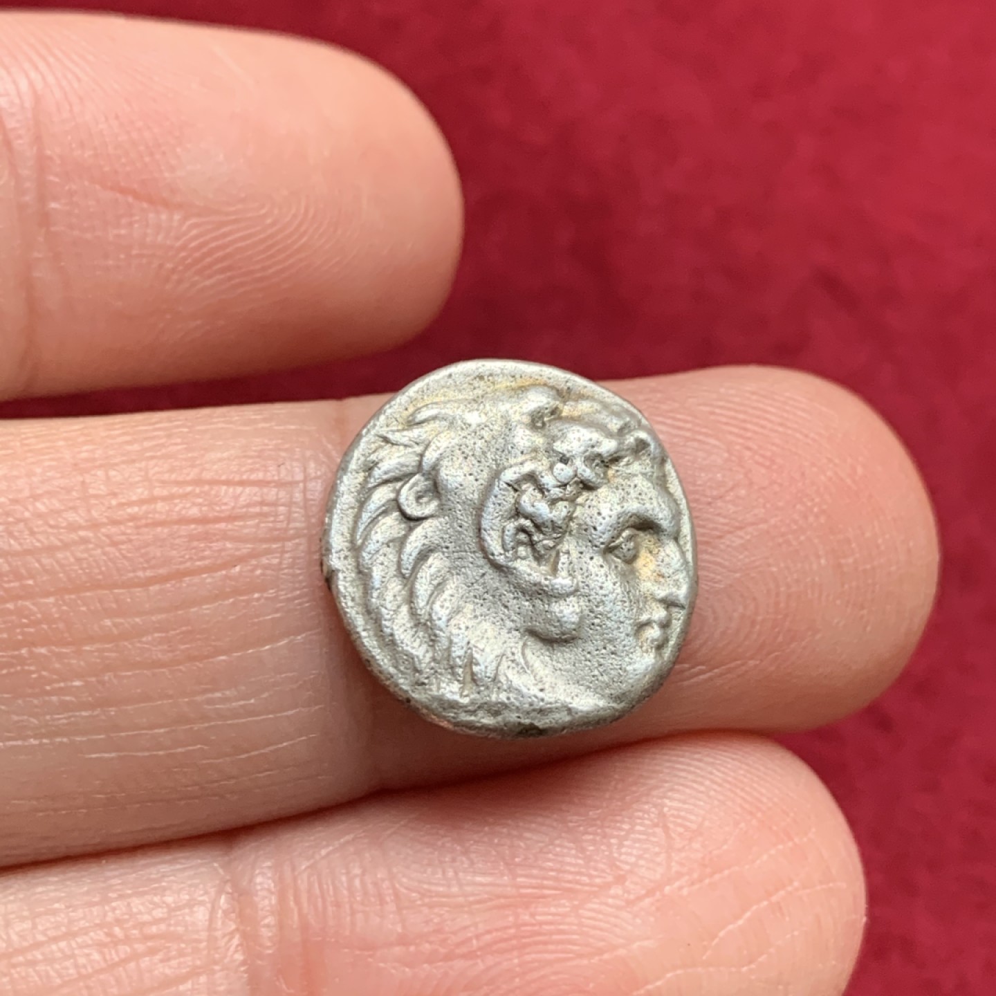 《竞宝斋》第135场-周日，周一连拍 (全场包邮) 古希腊 公元336-323年 亚历山大大帝 1德银币 背面为宙斯坐像 4.06克