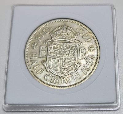 PTCW第3次开拍 英联邦伊丽莎白二世领土硬币及纸钞 - 1956年 半克朗👑不带"BRITT:OMN"
