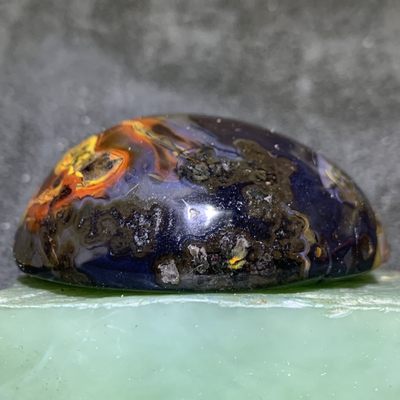 精美战国红玛瑙雕刻冰裂纹笑口常开把件一个！ 精美战国红玛瑙雕刻冰裂纹笑口常开把件一个！