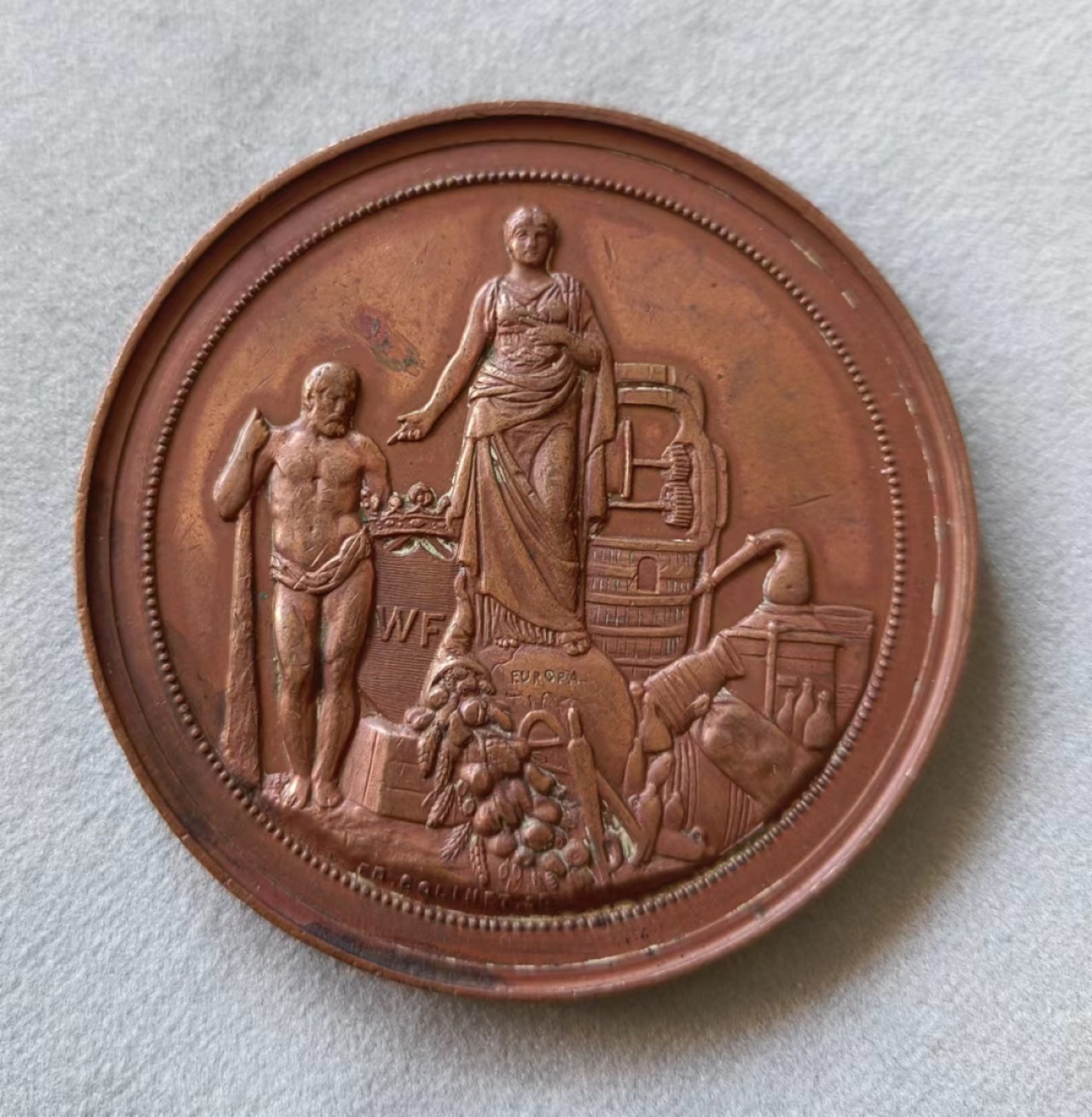 欧洲章牌第7期 1879年阿姆斯特丹建城200周年纪念，55mm