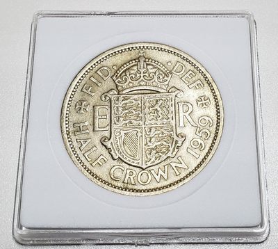 PTCW第3次开拍 英联邦伊丽莎白二世领土硬币及纸钞 - 1959年 半克朗👑不带"BRITT:OMN"