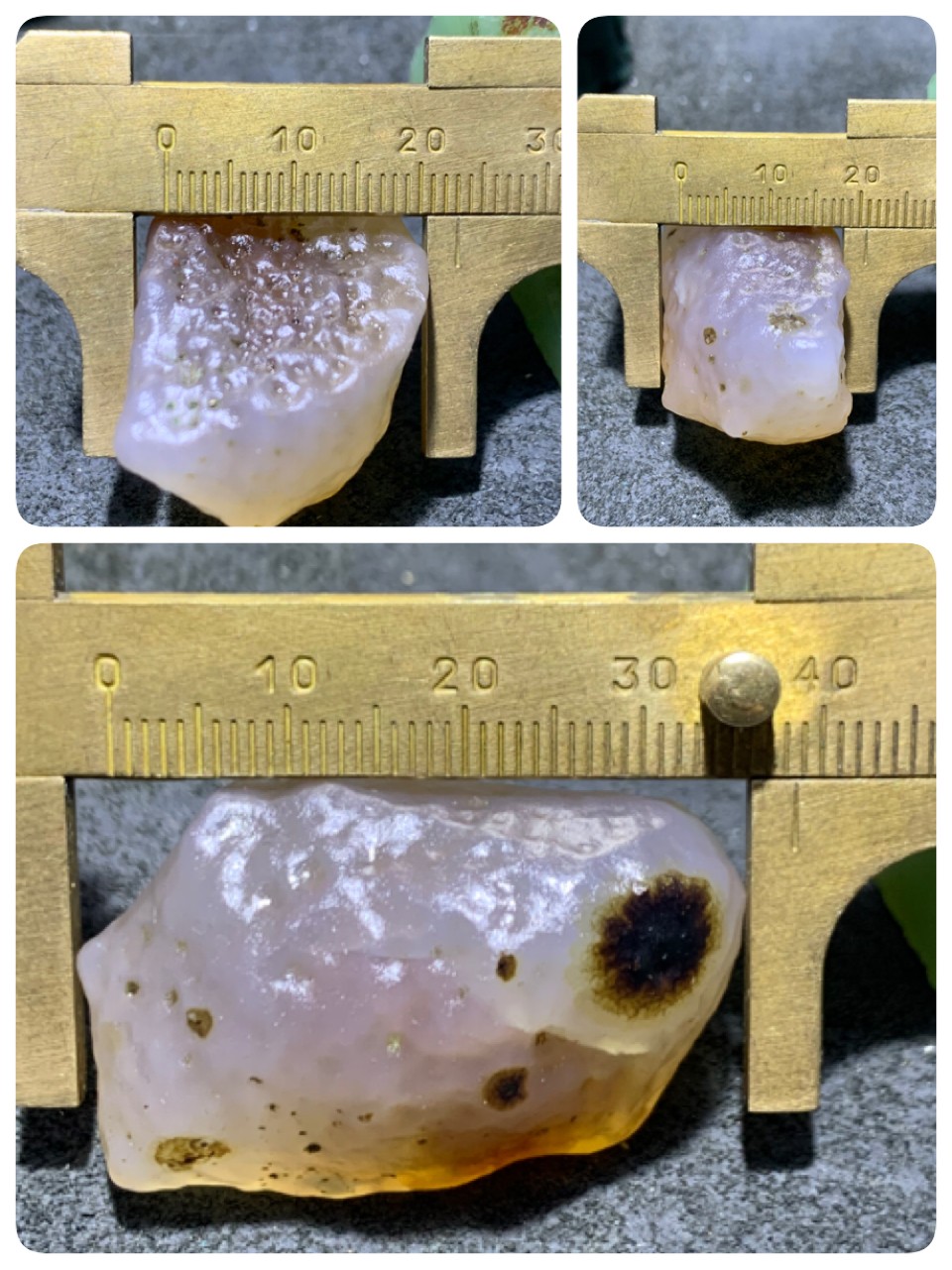 放福利！精美天然麻皮天眼纹糖心阿拉善玛瑙原石一颗，