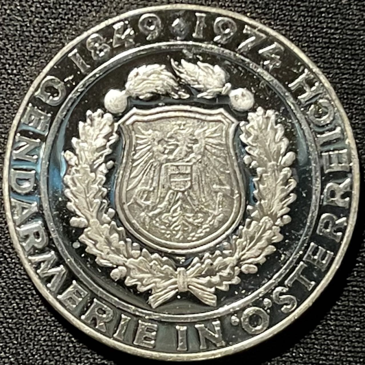 紫瑗钱币——第262期拍卖 奥地利 1974年 奥地利武装部队125周年 50先令 20克 0.64银 精制