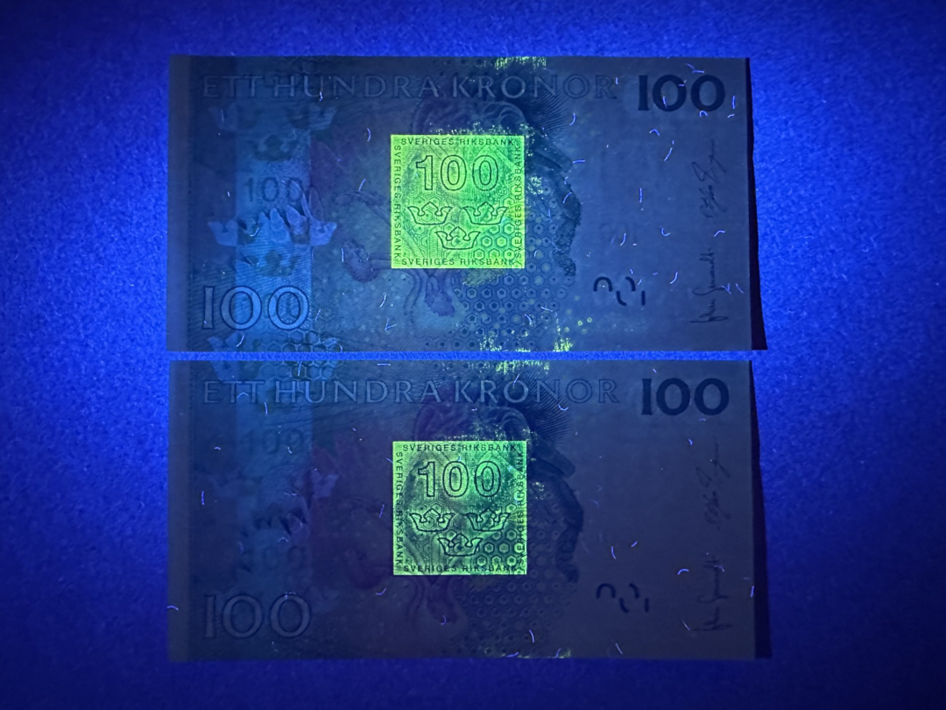 《张总收藏》90期——浓缩外币精品场 瑞典100克朗2张 UNC 2004年连号2张 瑞典自然科学家林奈
