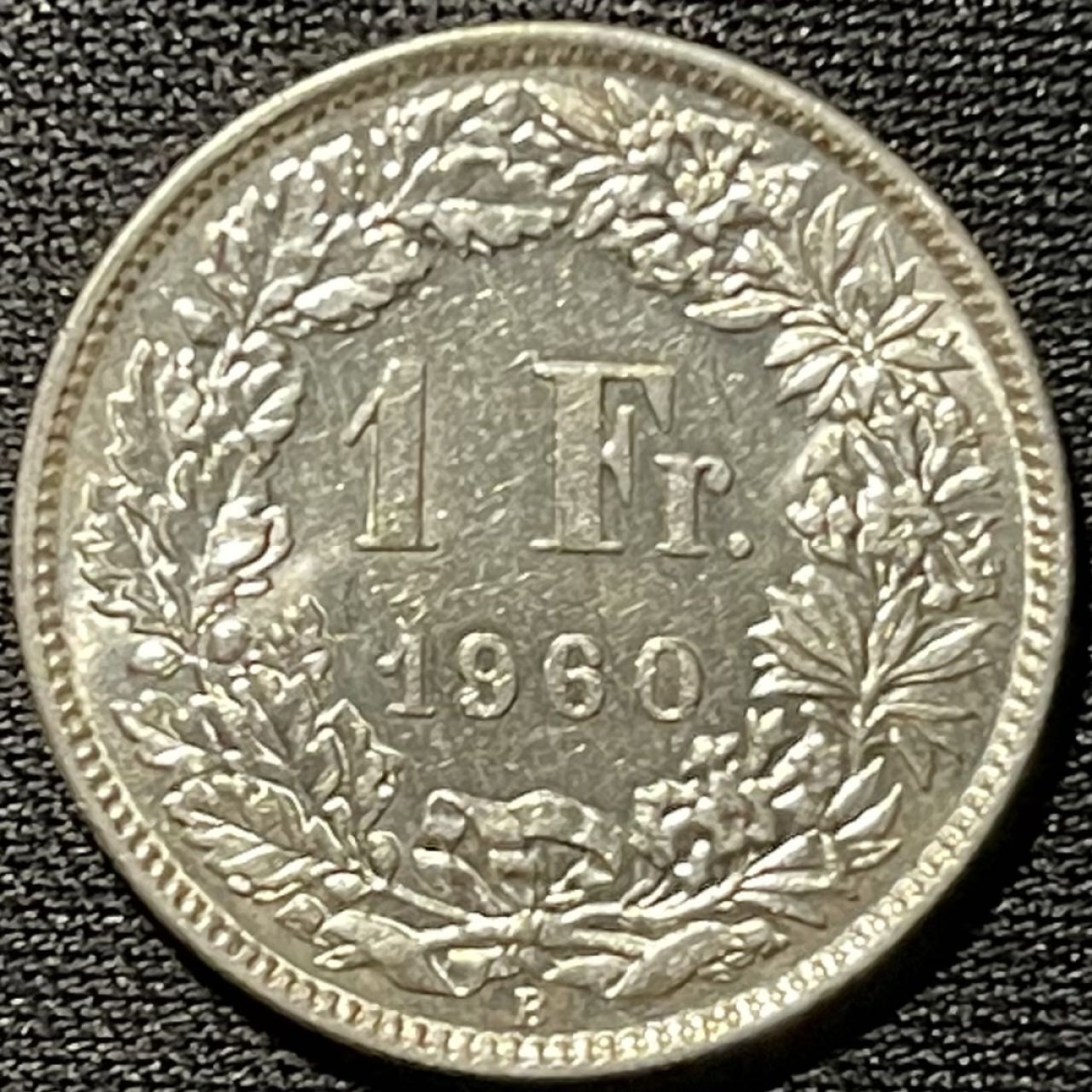 紫瑗钱币——第262期拍卖 瑞士 1960年 赫尔维蒂亚 1法郎 5克 0.835银 UNC