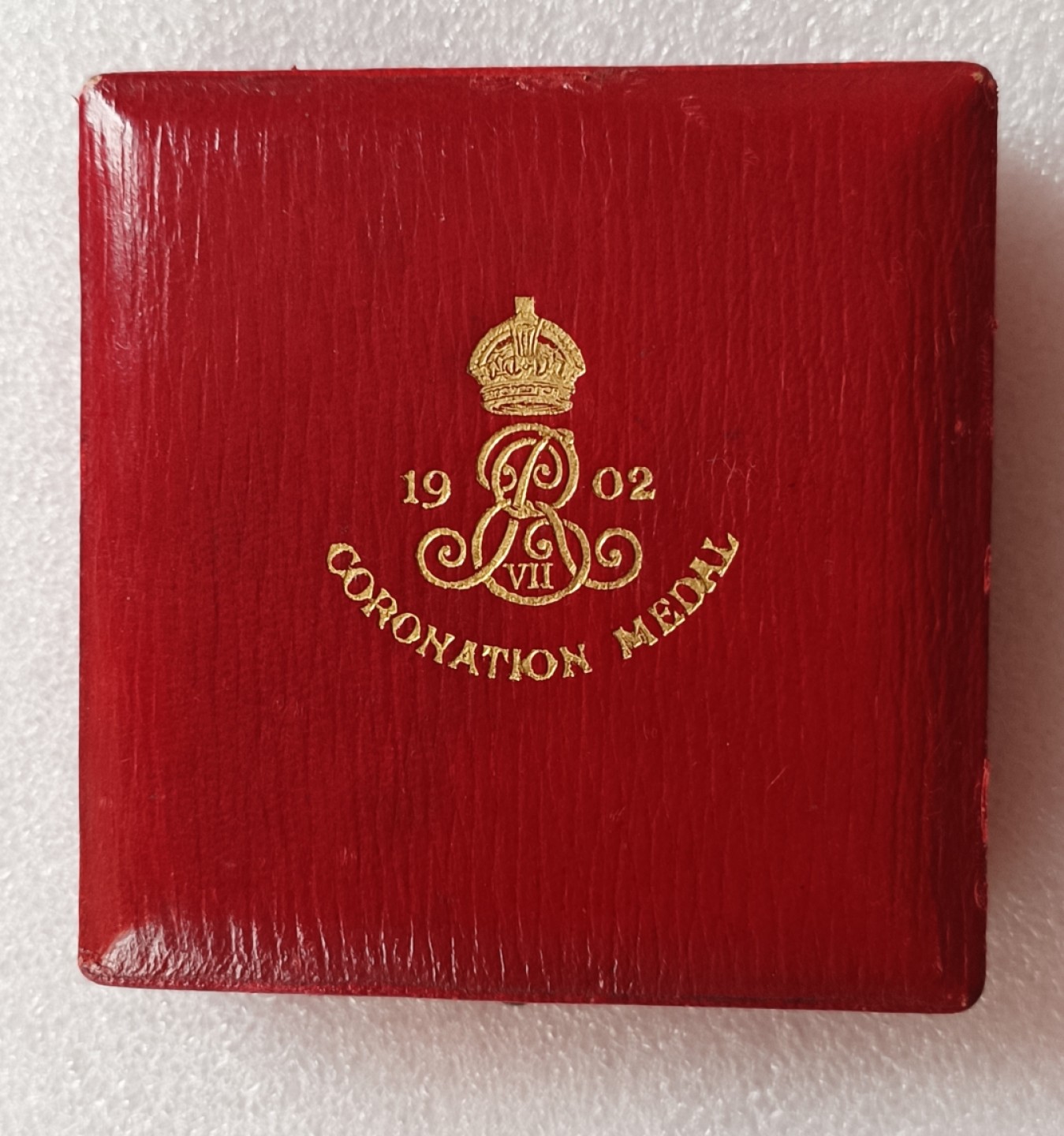 瓶子🏺第79期拍卖会 1902年英国爱七登基纪念铜章（原盒）直径56mm重量81g