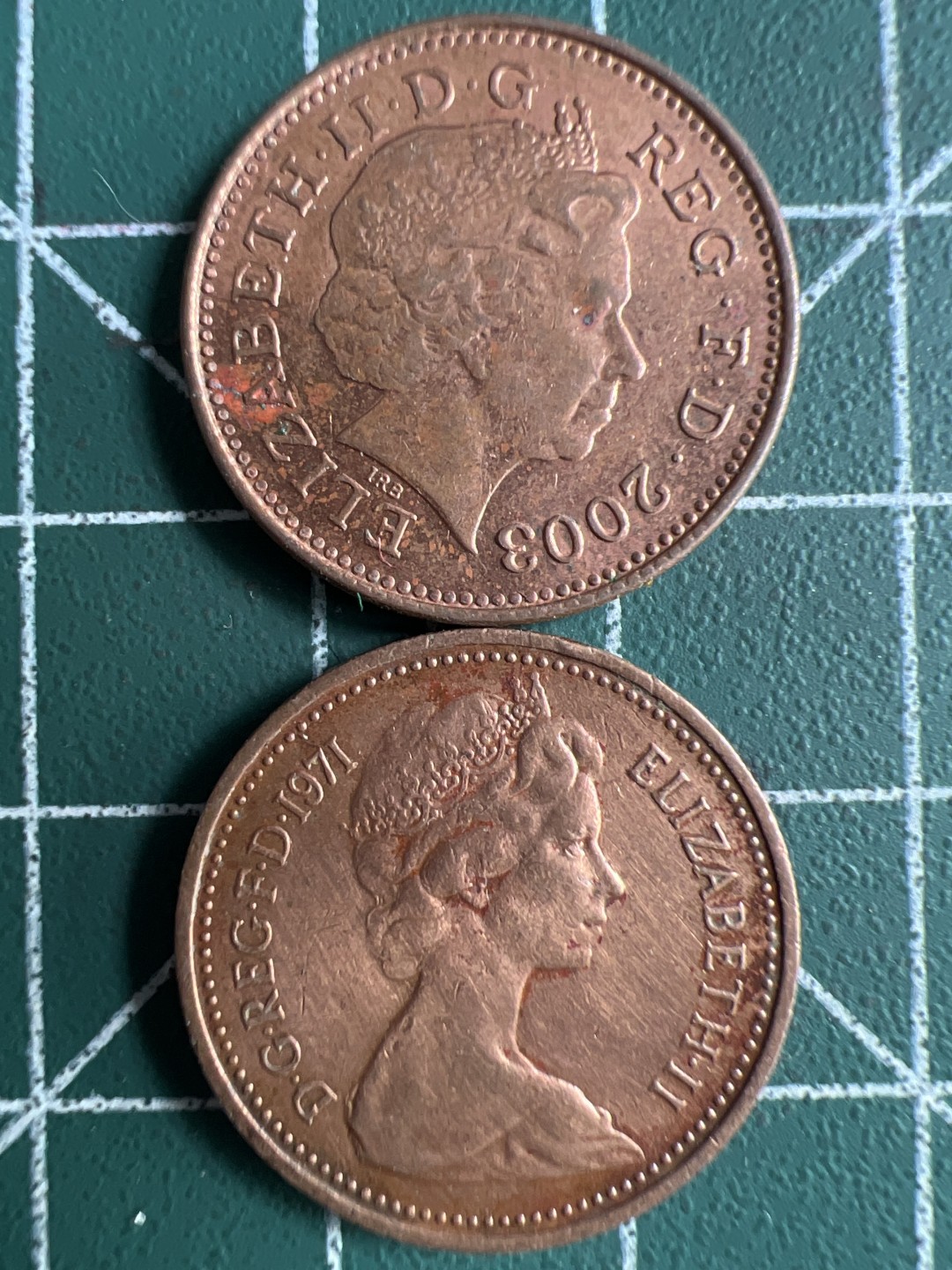 泡泡堂第262期  世界硬币 （无押金，捡漏，全场20包邮，偏远地区除外，接收代拍业务） 英国一便士一对