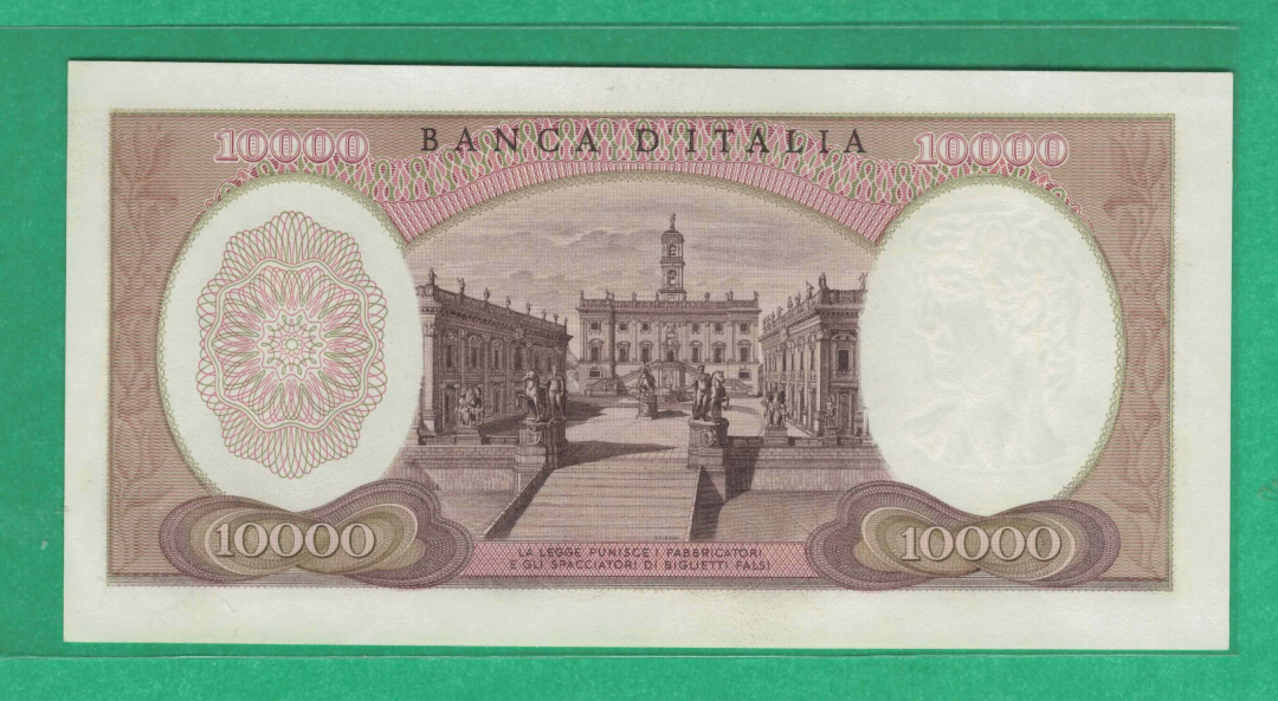 意大利10000里拉 1973年 无47 P-97f 欧洲纸币 实物图 UNC