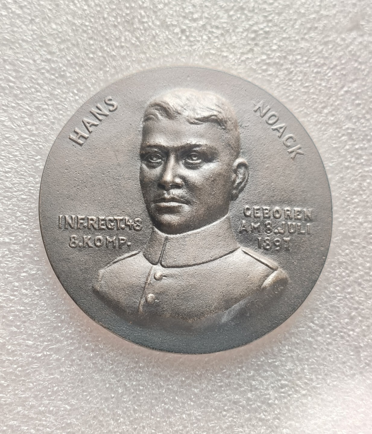 瓶子🏺第79期拍卖会 1918年德国一战汉斯·诺克铁章直径66mm重量83g