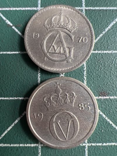 泡泡堂第226期  世界硬币邮票 （无押金，无佣金，捡漏，全场20包邮，偏远地区除外） - 瑞典10欧尔一对