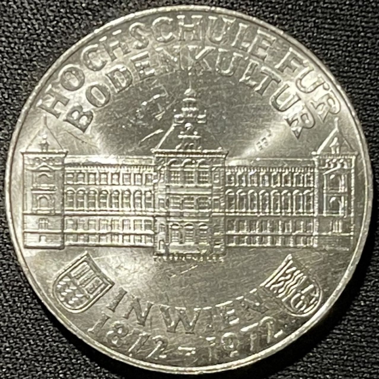 紫瑗钱币——第262期拍卖 奥地利 1972年 农业研究所成立100周年纪念 50先令 20克 0.9银 UNC