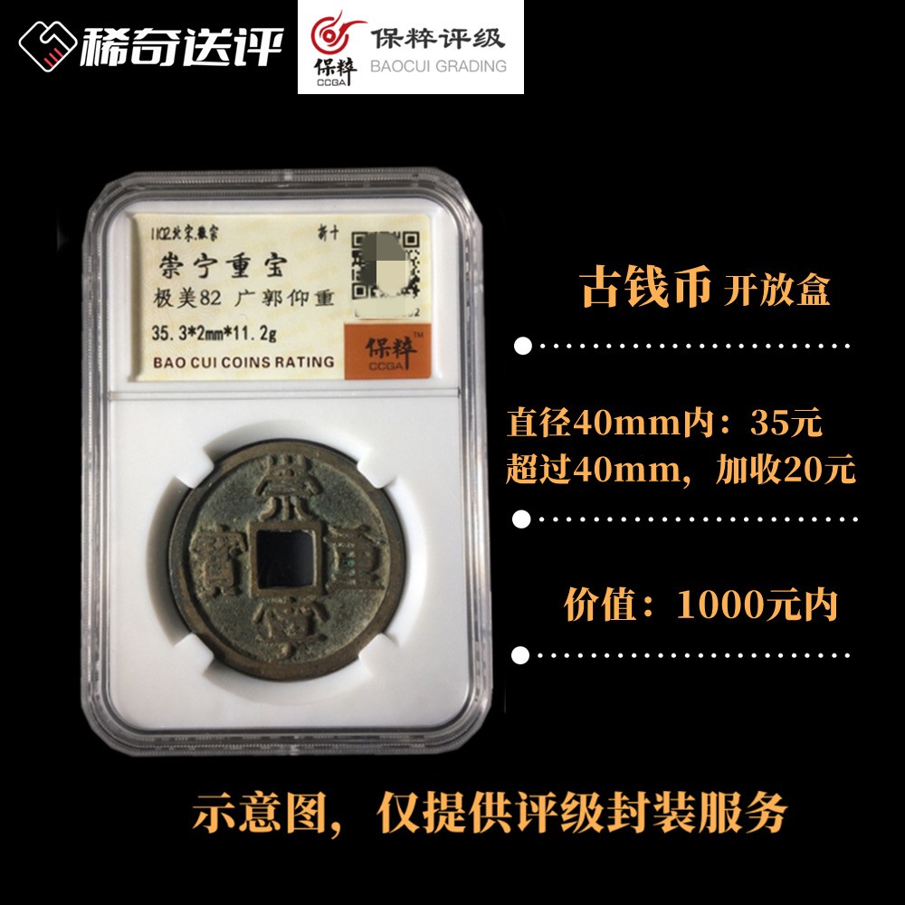【稀奇送评】【保粹评级】古钱币评级【价值1000元内】