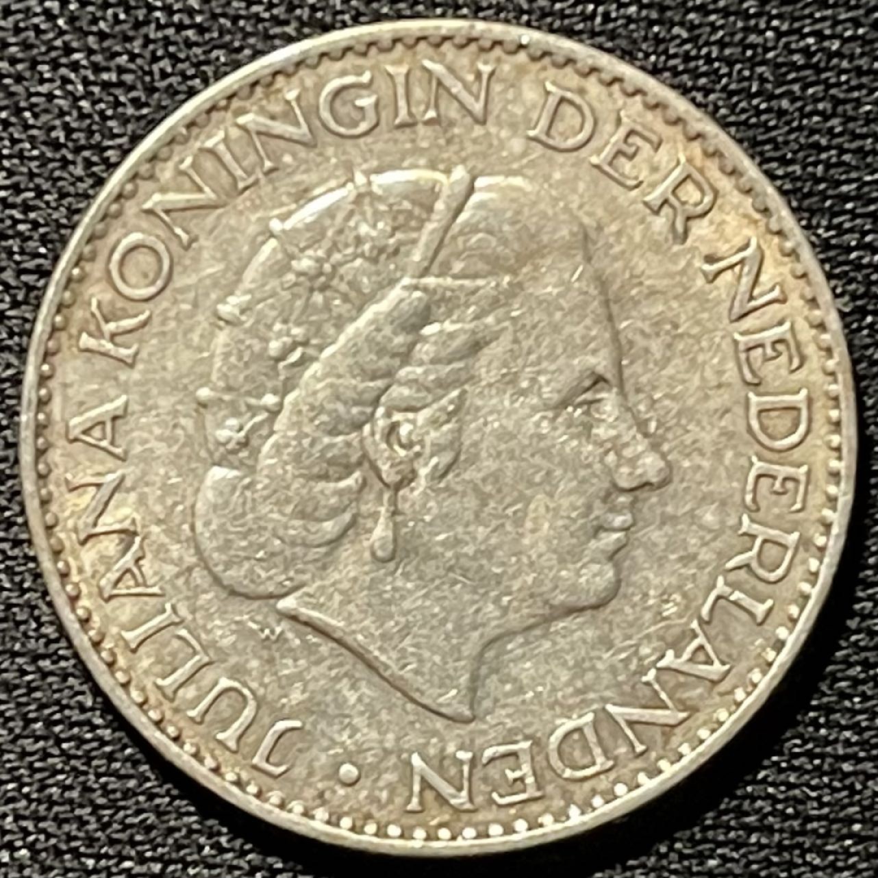 紫瑗钱币——第262期拍卖 荷兰 1957年 朱丽安娜 1盾 6.5克 0.72银 