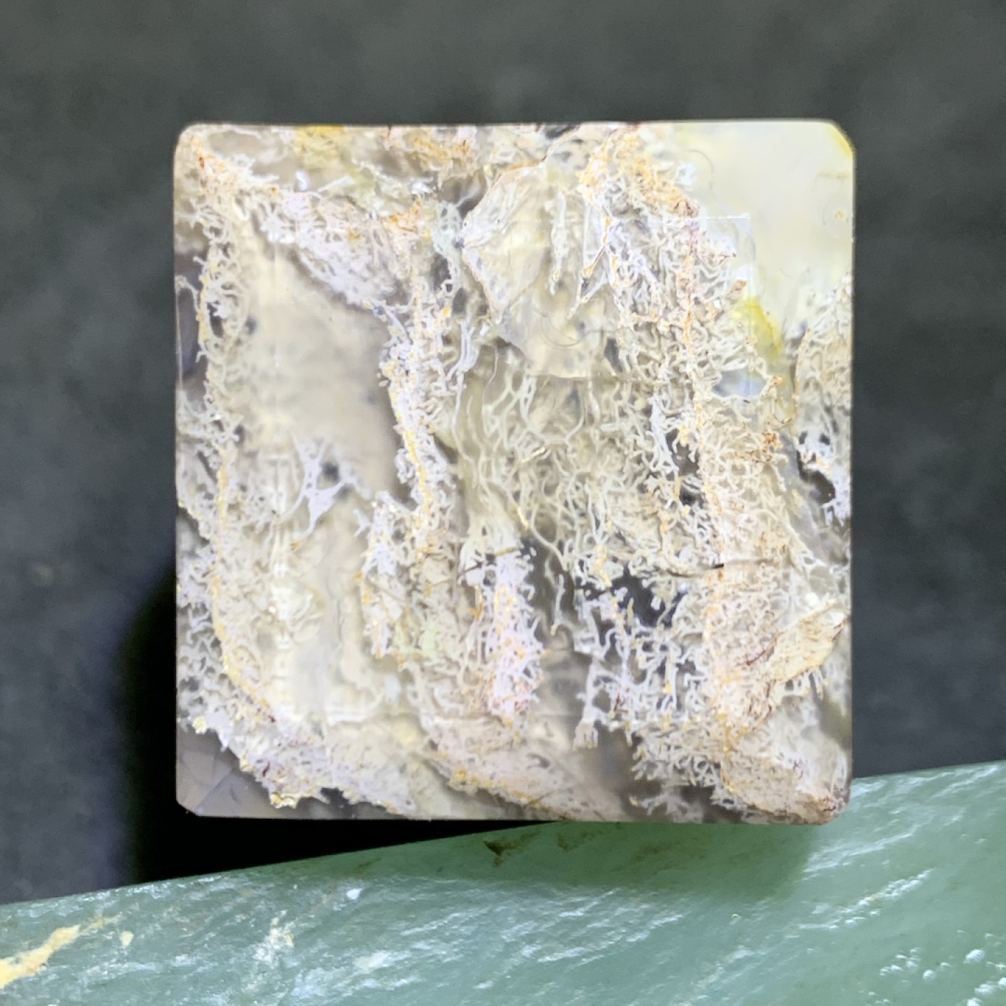天然精美水草玛瑙章料一方