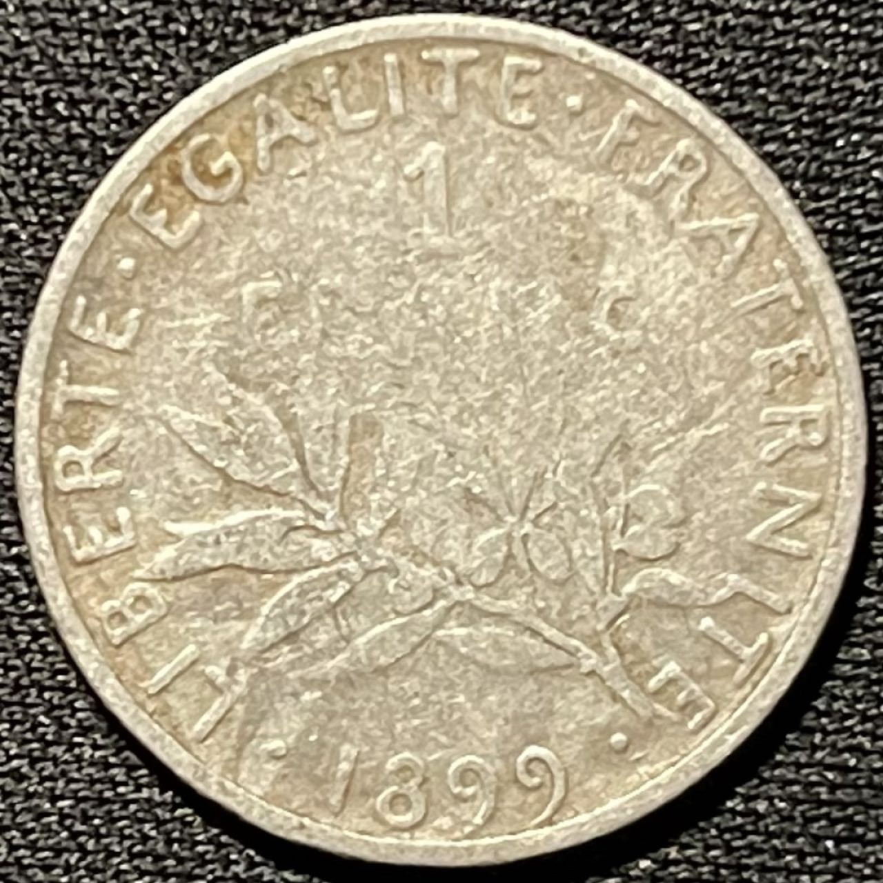 紫瑗钱币——第317期拍卖 法国 1899年 播种女神 1法郎 5克 0.835银