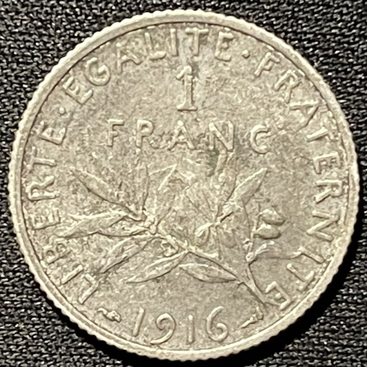 紫瑗钱币——第262期拍卖 法国 1916年 播种女神 1法郎 5克 0.835银 