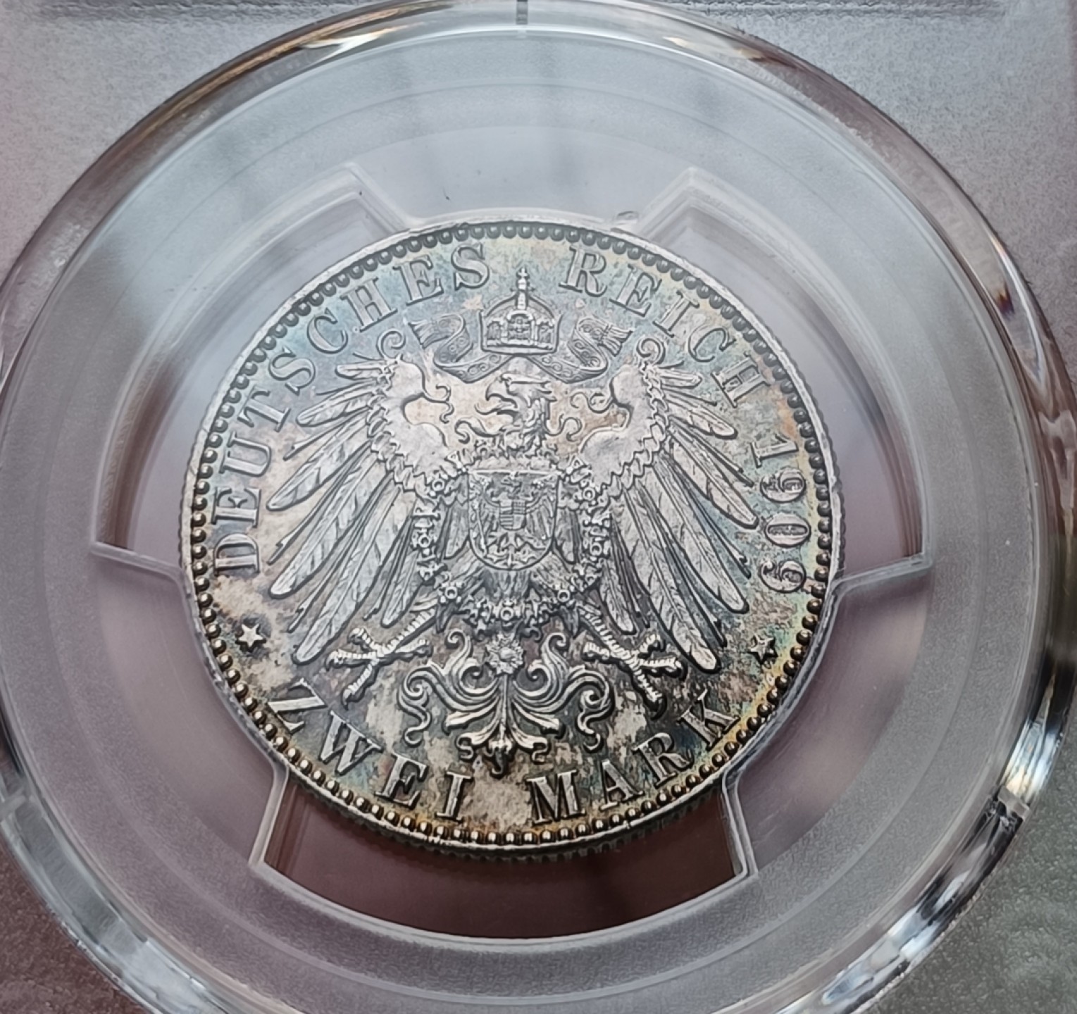 瓶子🏺第79期拍卖会 德国萨克森莱比锡大学1909年2马克银币PCGS MS64
