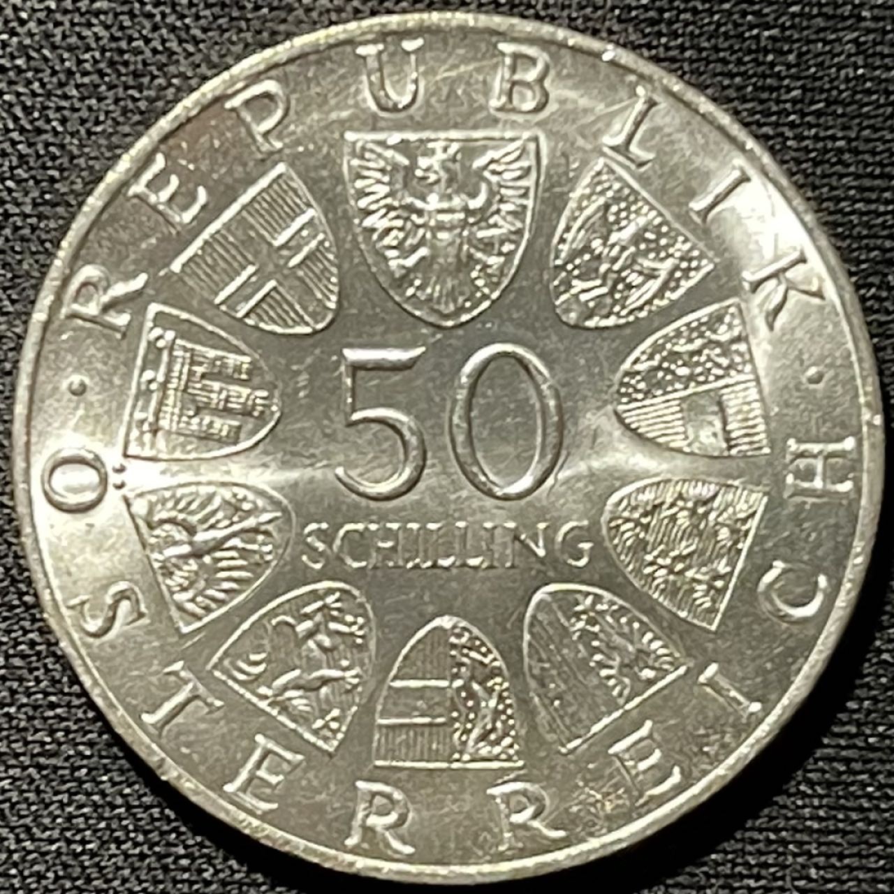 紫瑗钱币——第262期拍卖 奥地利 1970年 总统卡尔蕾纳 诞辰100周年 50先令 20克 0.9银 UNC