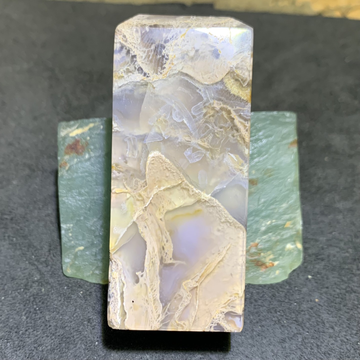 天然精美水草玛瑙章料一方
