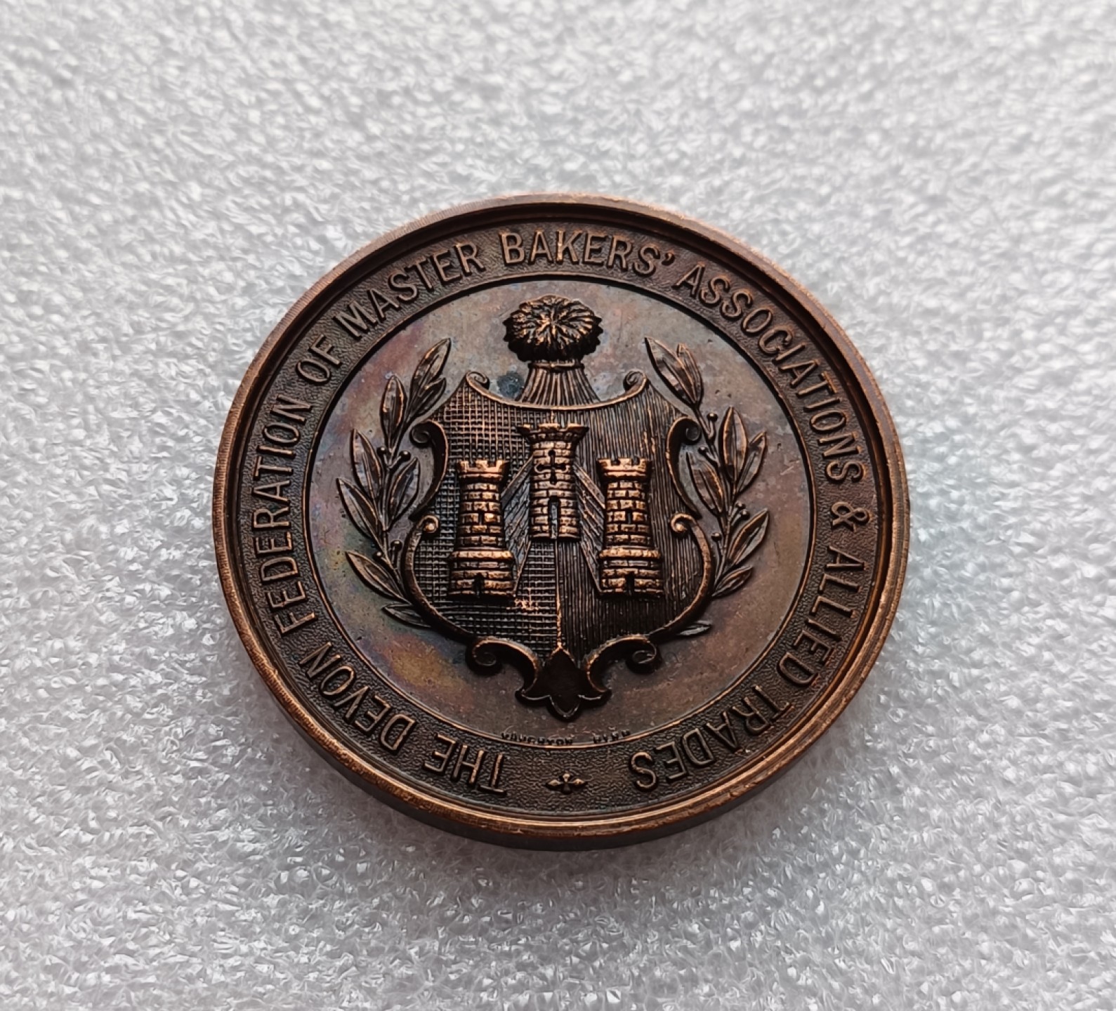 瓶子🏺第79期拍卖会 1933年英国烘焙协会铜章直径45mm重量42.2g