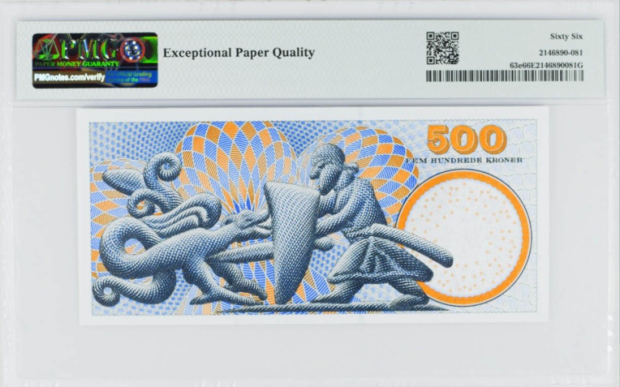 《张总收藏》90期——浓缩外币精品场 丹麦2008年500克朗PMG66E亚军分 浮雕版