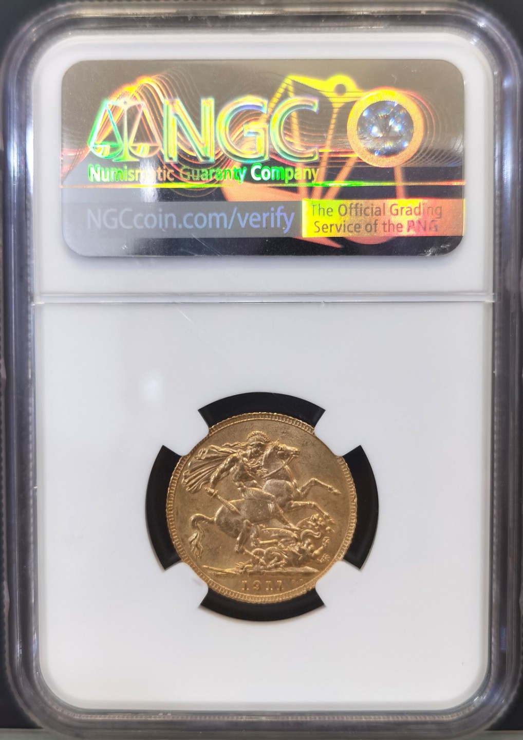 博洋堂世界钱币拍卖第016期（全场包邮） NGC MS64 英属加拿大1911年乔治五世马剑1索维林金币 高分可藏