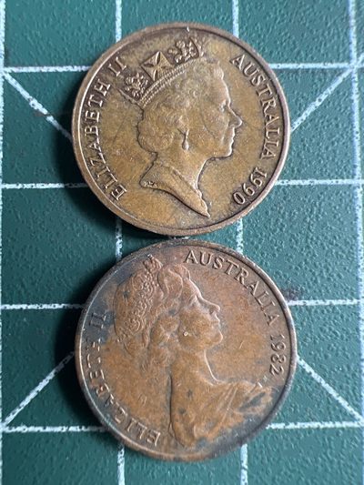 泡泡堂第248期  世界硬币 （无押金，捡漏，全场20包邮，偏远地区除外，接收代拍业务） - 澳大利亚一分两种