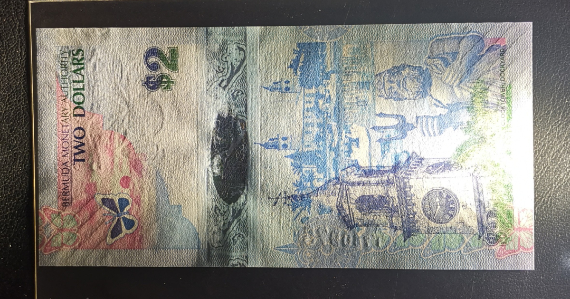 《张总收藏》90期——浓缩外币精品场 百慕大2009年2元A1冠UNC无4 漂亮的蓝鸟 IBNS世界最佳纸币获奖钞