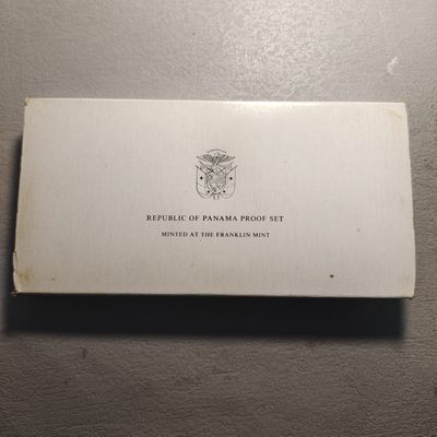 0起1加-纯粹捡漏拍-165场银币套币场 - 巴拿马1975年官方精制套币-含3枚共191.44克925银币-盒证全