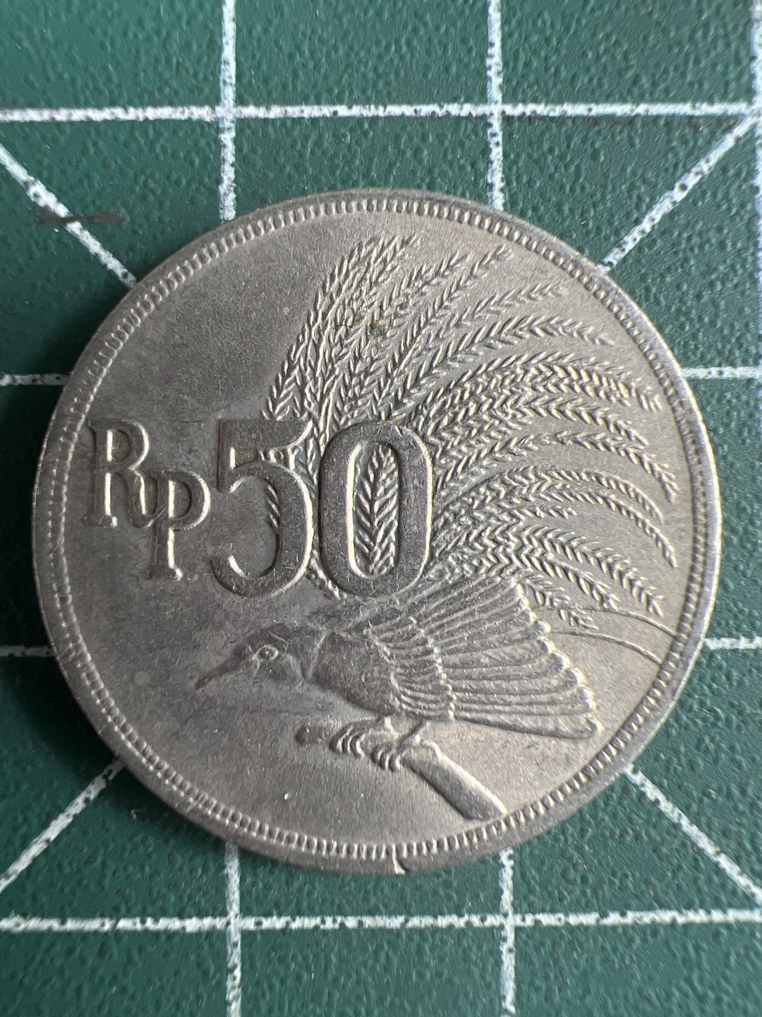 泡泡堂第229期  世界硬币邮票 （无押金，无佣金，捡漏，全场20包邮，偏远地区除外） 印度尼西亚50卢比大天堂鸟