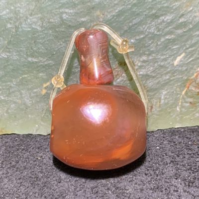 川料南红玛瑙火焰纹佛头三通一套 - 川料南红玛瑙火焰纹佛头三通一套
