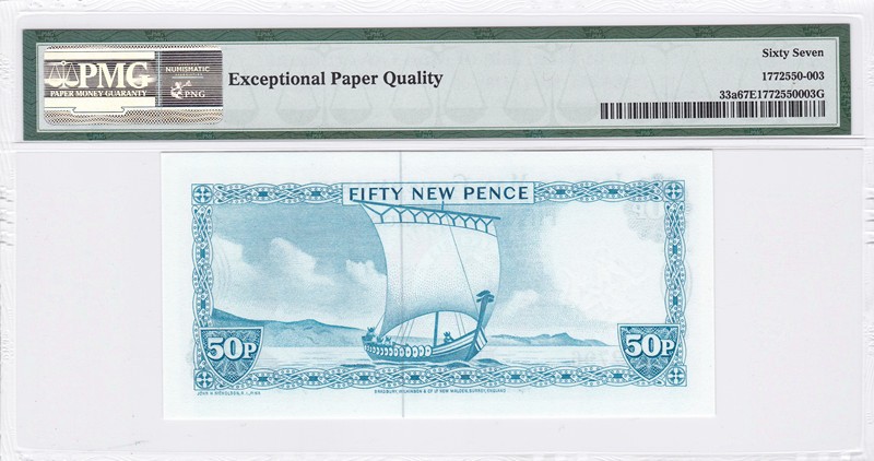 收藏联盟Quantum Auction 第233期拍卖 马恩群岛1979年50便士 PMG67 初版 