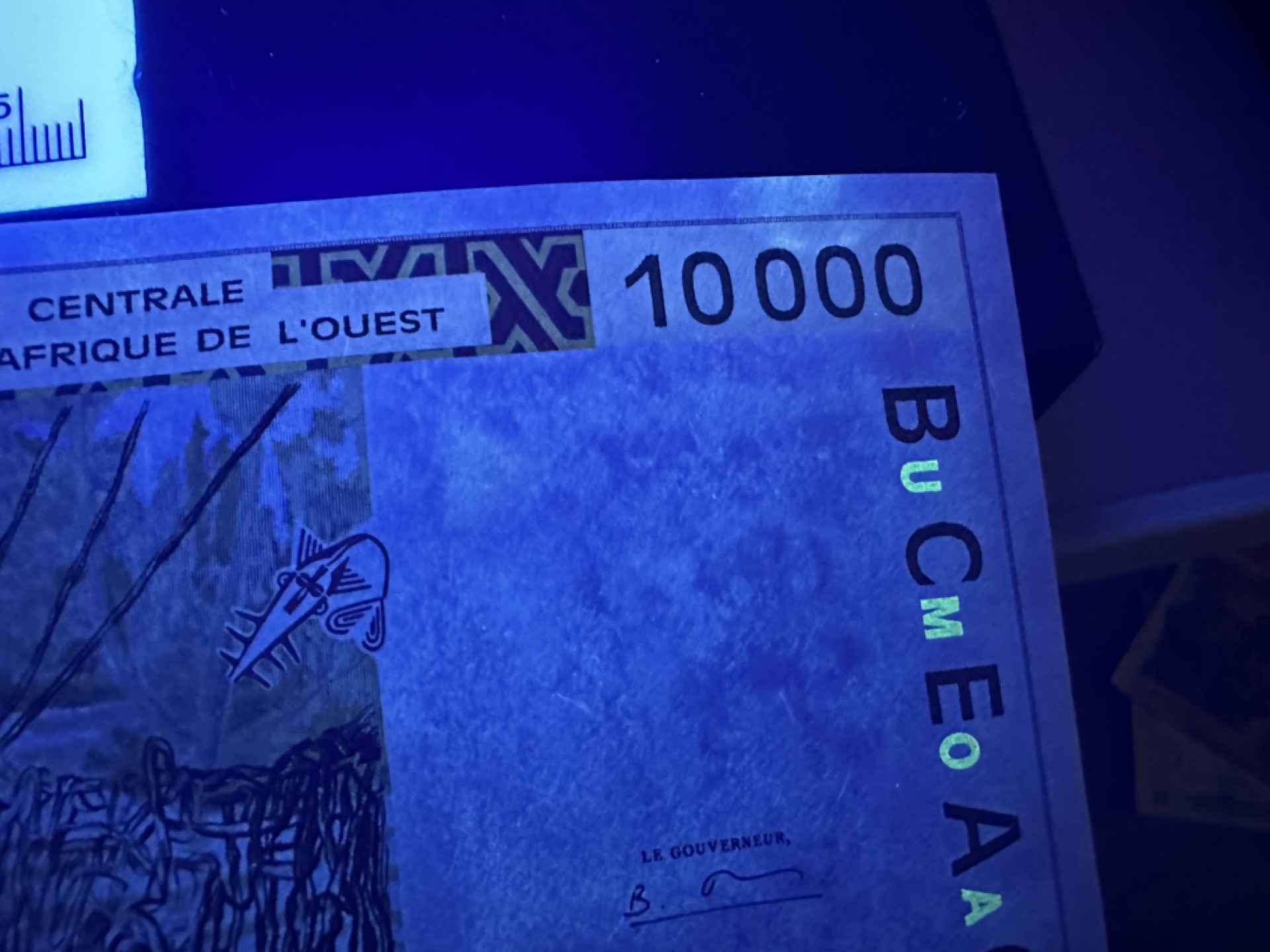 《外钞收藏家》第二百四十二期（连拍场） 西非1万法郎 全新 轻微潮