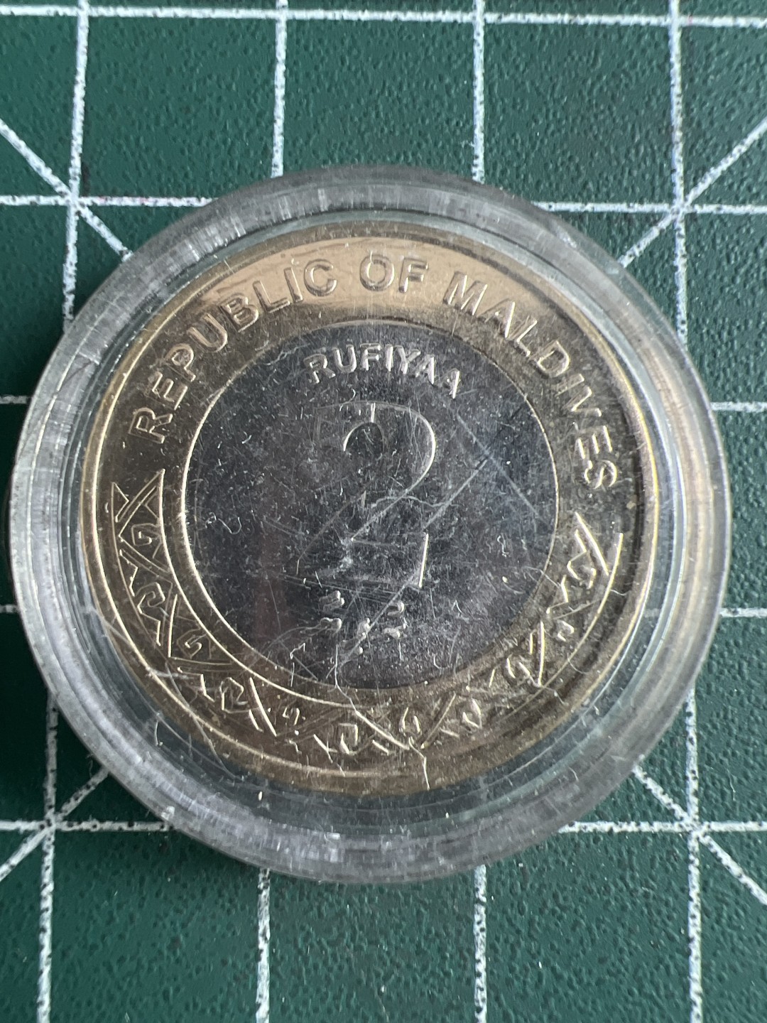 泡泡堂微拍第六十六幕硬币捡漏可累计专场👿👿，零佣金，零押金，累计满二十元包邮，接受代拍业务 马尔代夫2017年大法螺2拉菲亚双色币