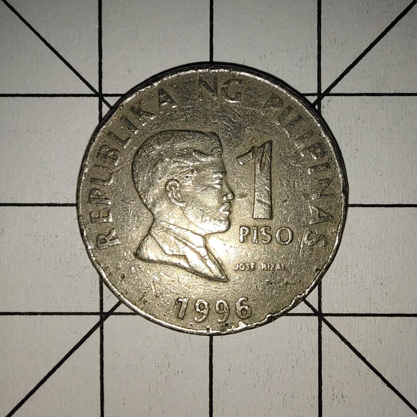 收藏之家世界硬币第9期(满20包邮，可多场累计。捡漏，无押金，无佣金) 菲律宾1比索1996年