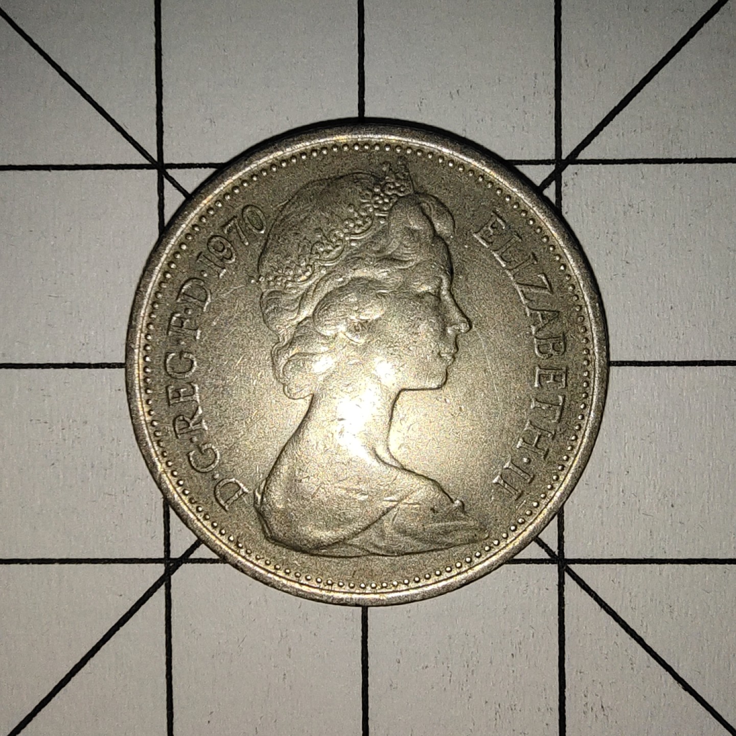 收藏之家世界硬币第9期(满20包邮，可多场累计。捡漏，无押金，无佣金) 英国5便士1970年