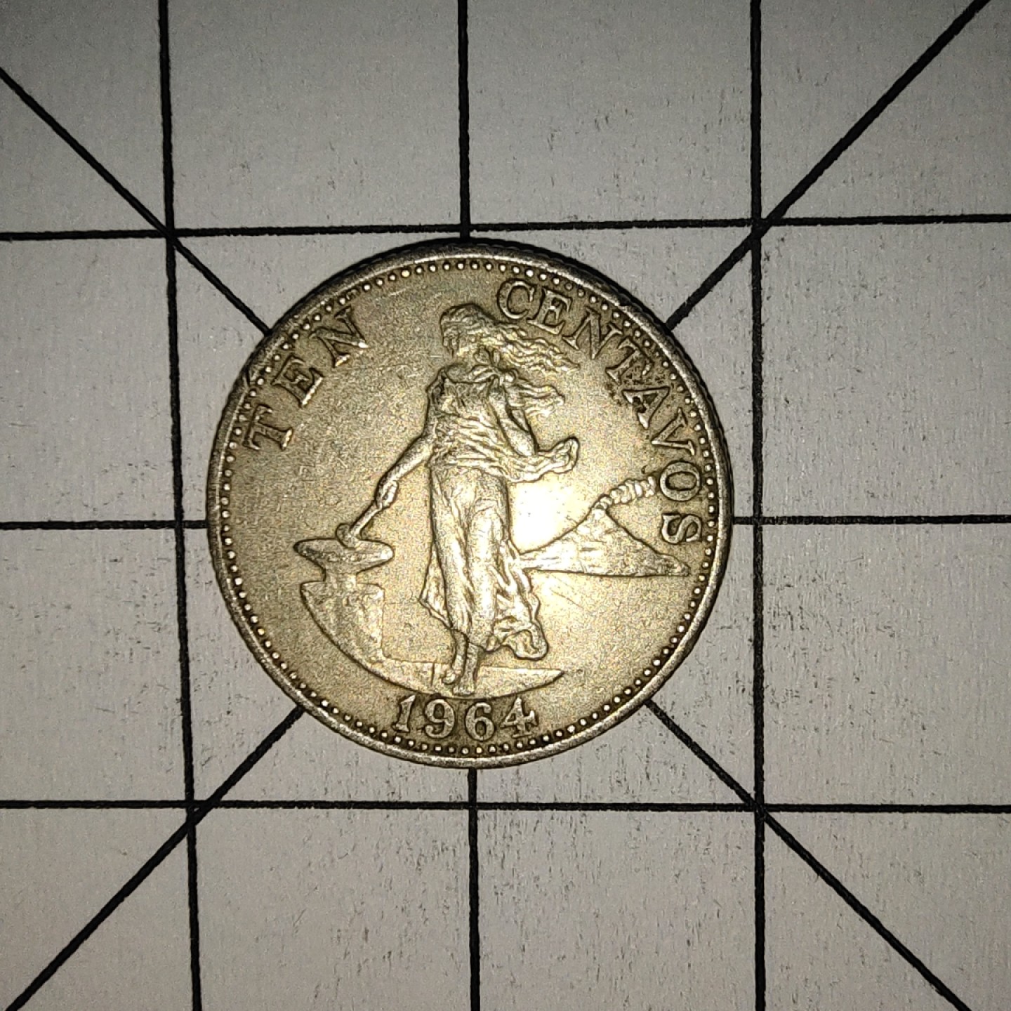 收藏之家世界硬币第9期(满20包邮，可多场累计。捡漏，无押金，无佣金) 菲律宾10分1964年