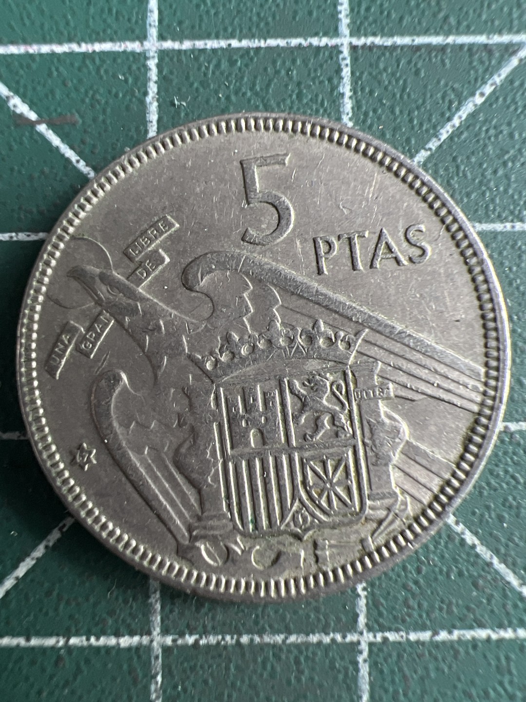 泡泡堂第230期  世界硬币邮票 （无押金，无佣金，捡漏，全场20包邮，偏远地区除外） 西班牙5比塞塔