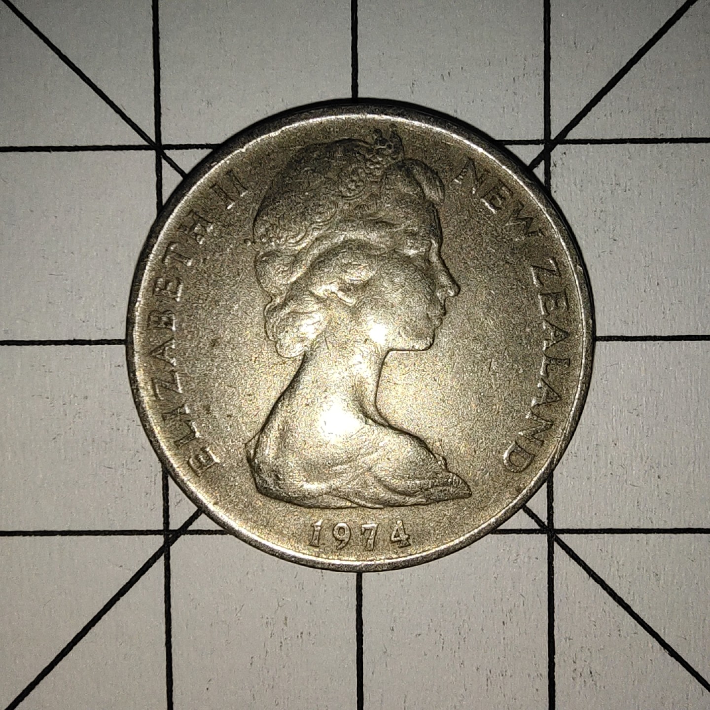 收藏之家世界硬币第9期(满20包邮，可多场累计。捡漏，无押金，无佣金) 新西兰10分1974年