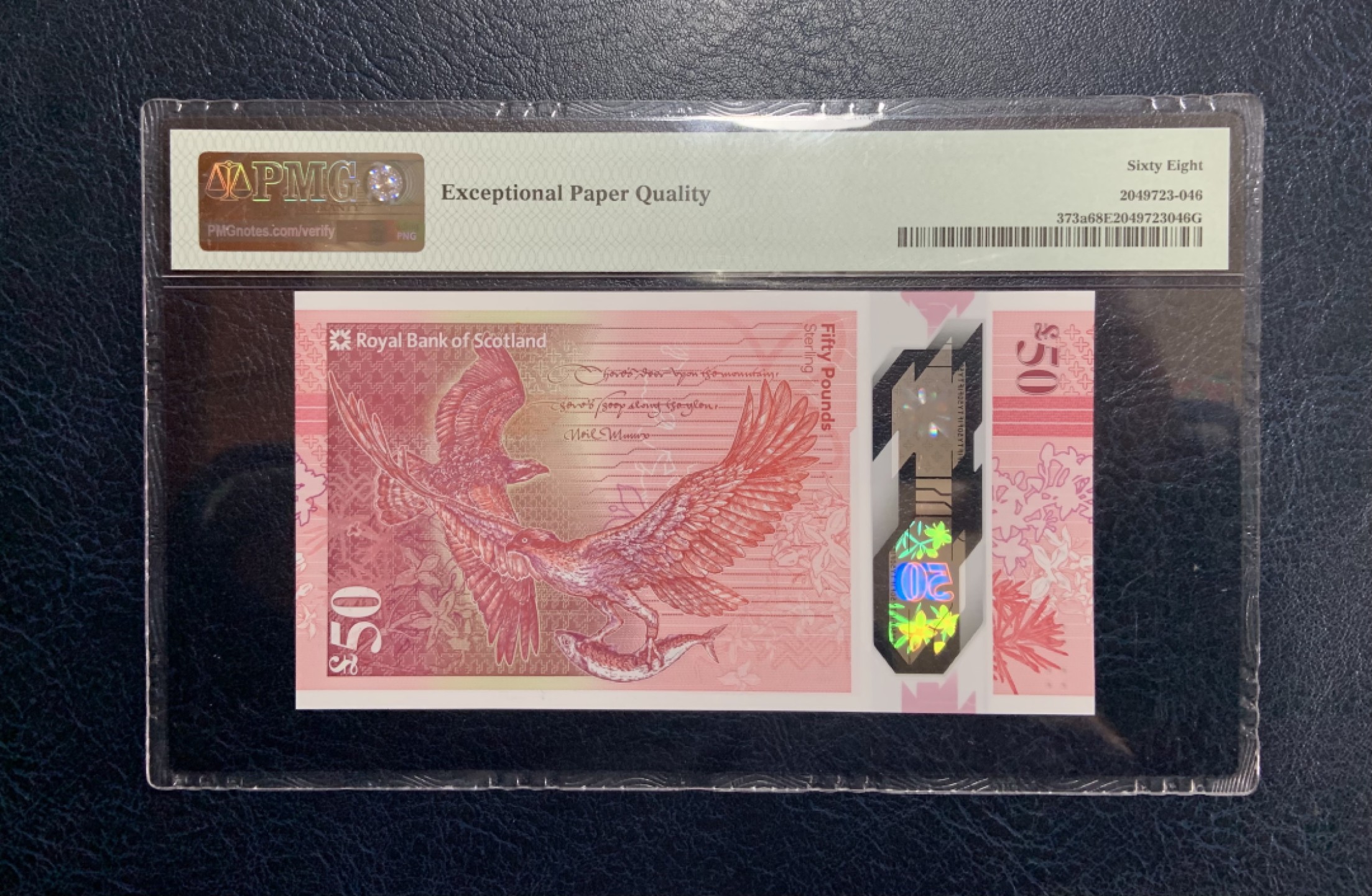 收藏联盟Quantum Auction 第233期拍卖 苏格兰皇家银行2020年50镑 PMG68 苏格兰女性教育家弗洛拉.斯蒂文森
