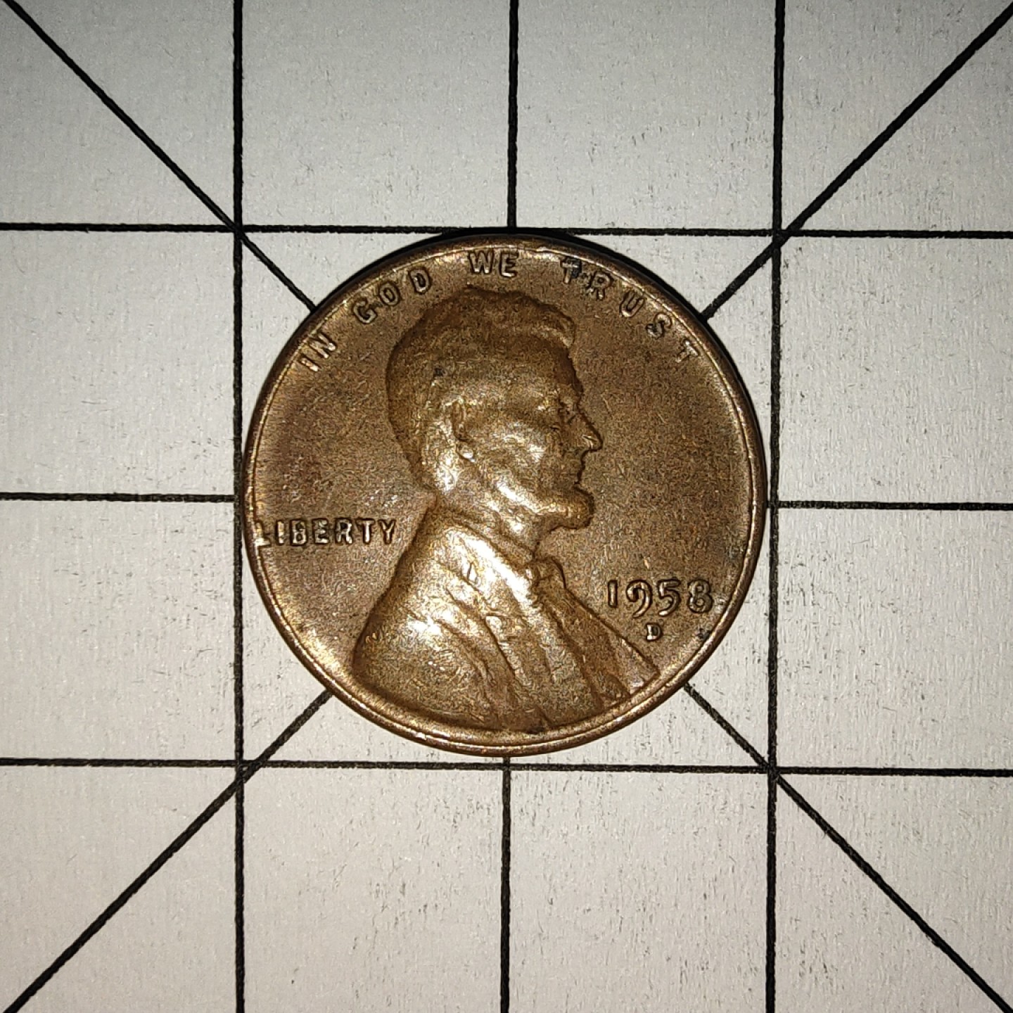 收藏之家世界硬币第9期(满20包邮，可多场累计。捡漏，无押金，无佣金) 美国1分林肯麦穗1958年