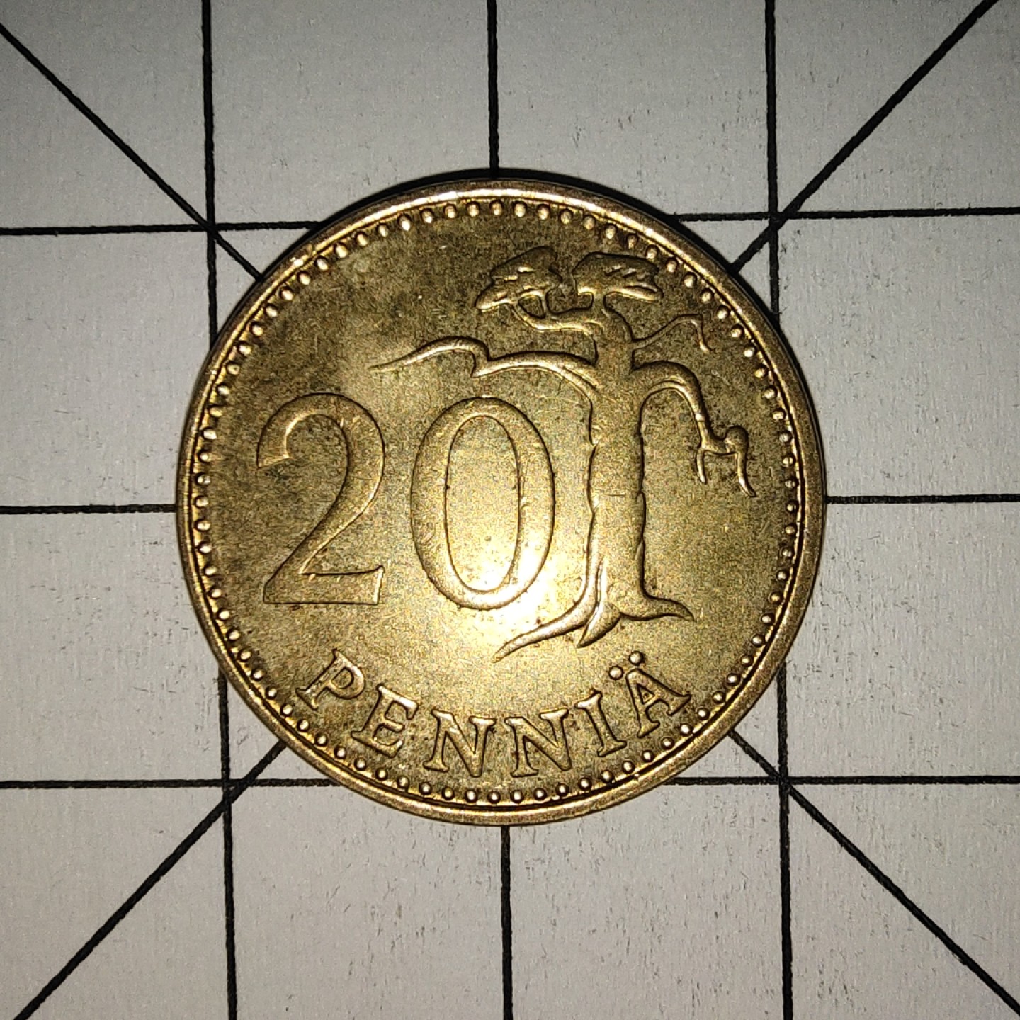 收藏之家世界硬币第9期(满20包邮，可多场累计。捡漏，无押金，无佣金) 芬兰20芬尼1982年