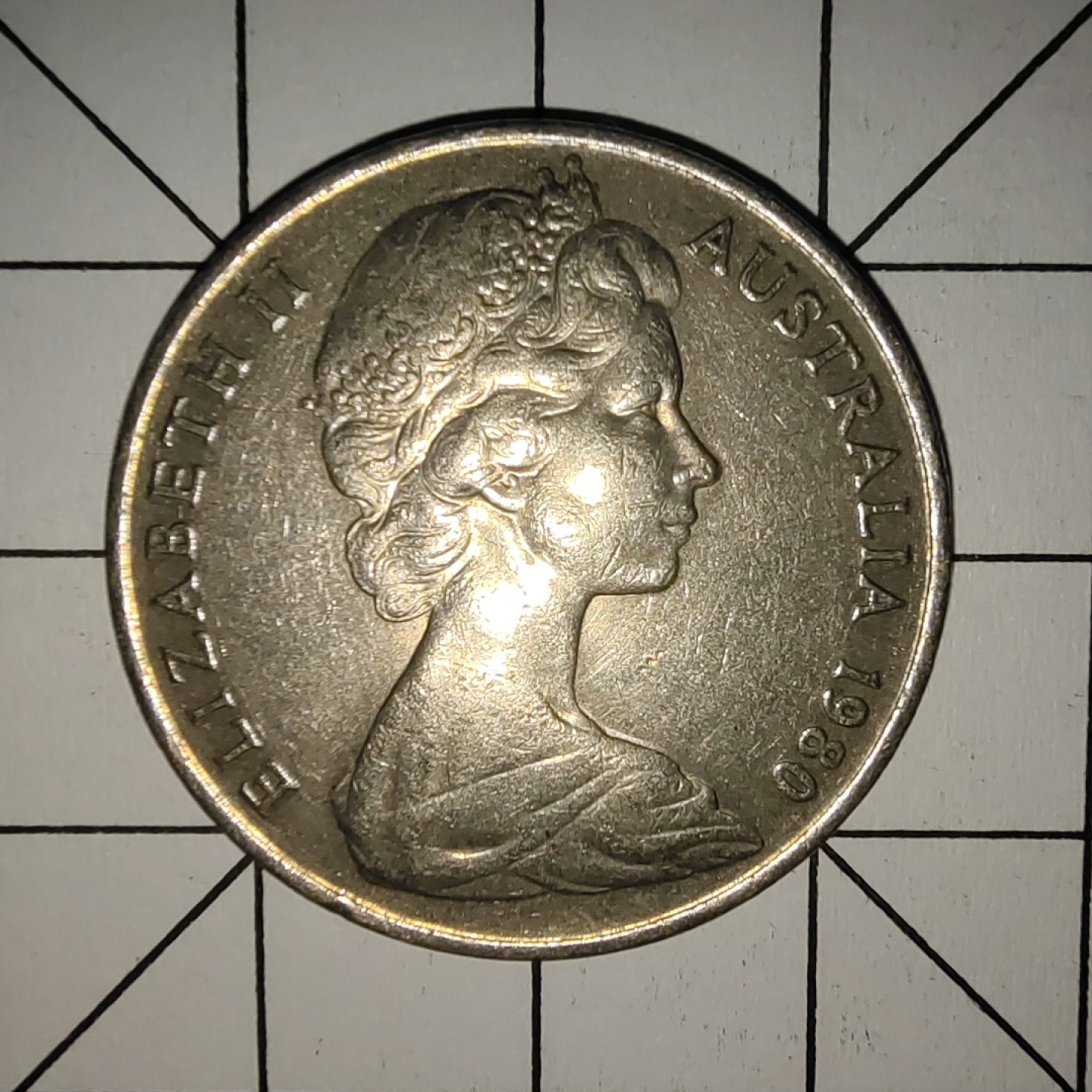 收藏之家世界硬币第9期(满20包邮，可多场累计。捡漏，无押金，无佣金) 澳大利亚20分1980年