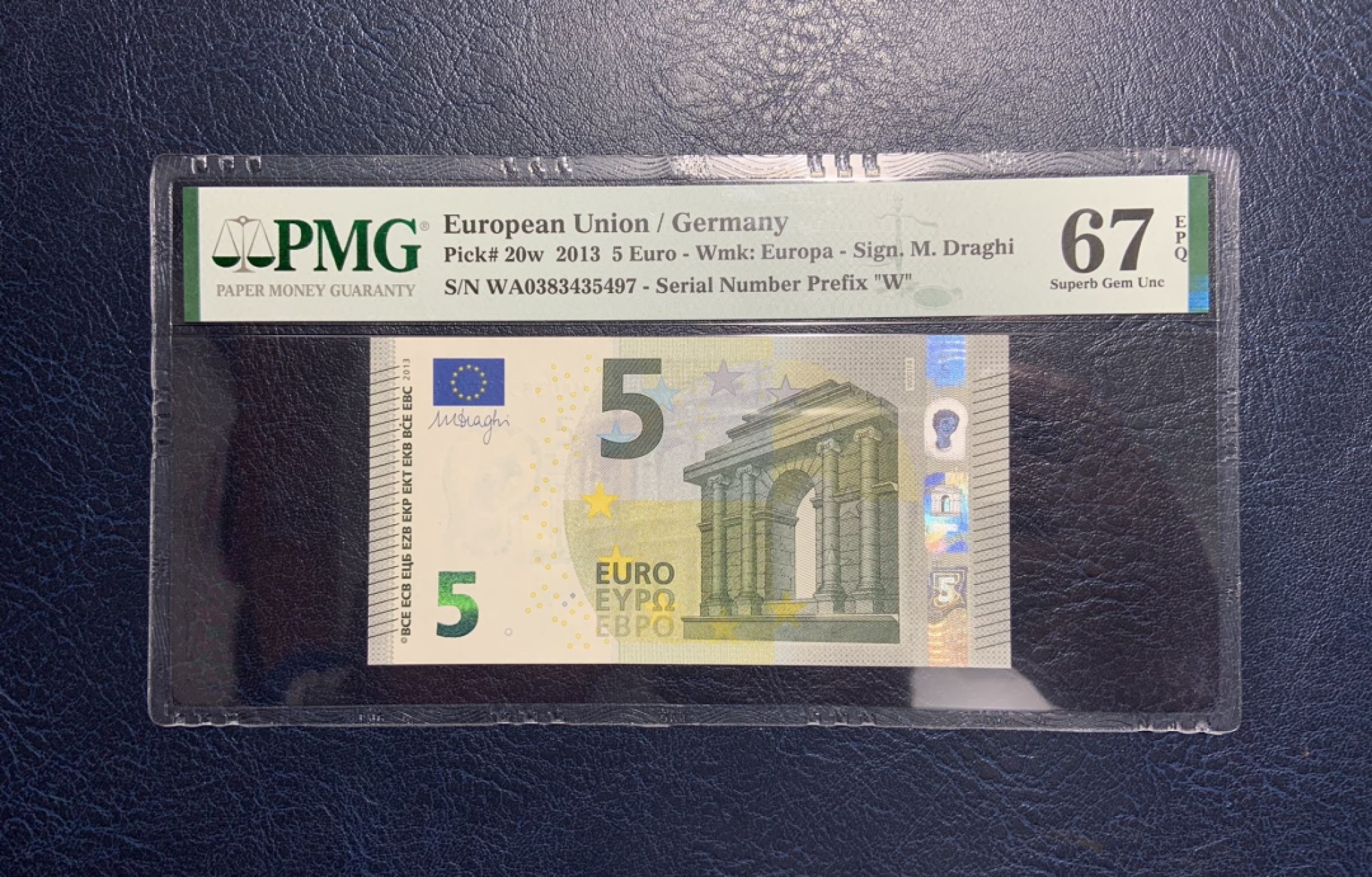 收藏联盟Quantum Auction 第233期拍卖 欧盟国家德国2013年5元 PMG67