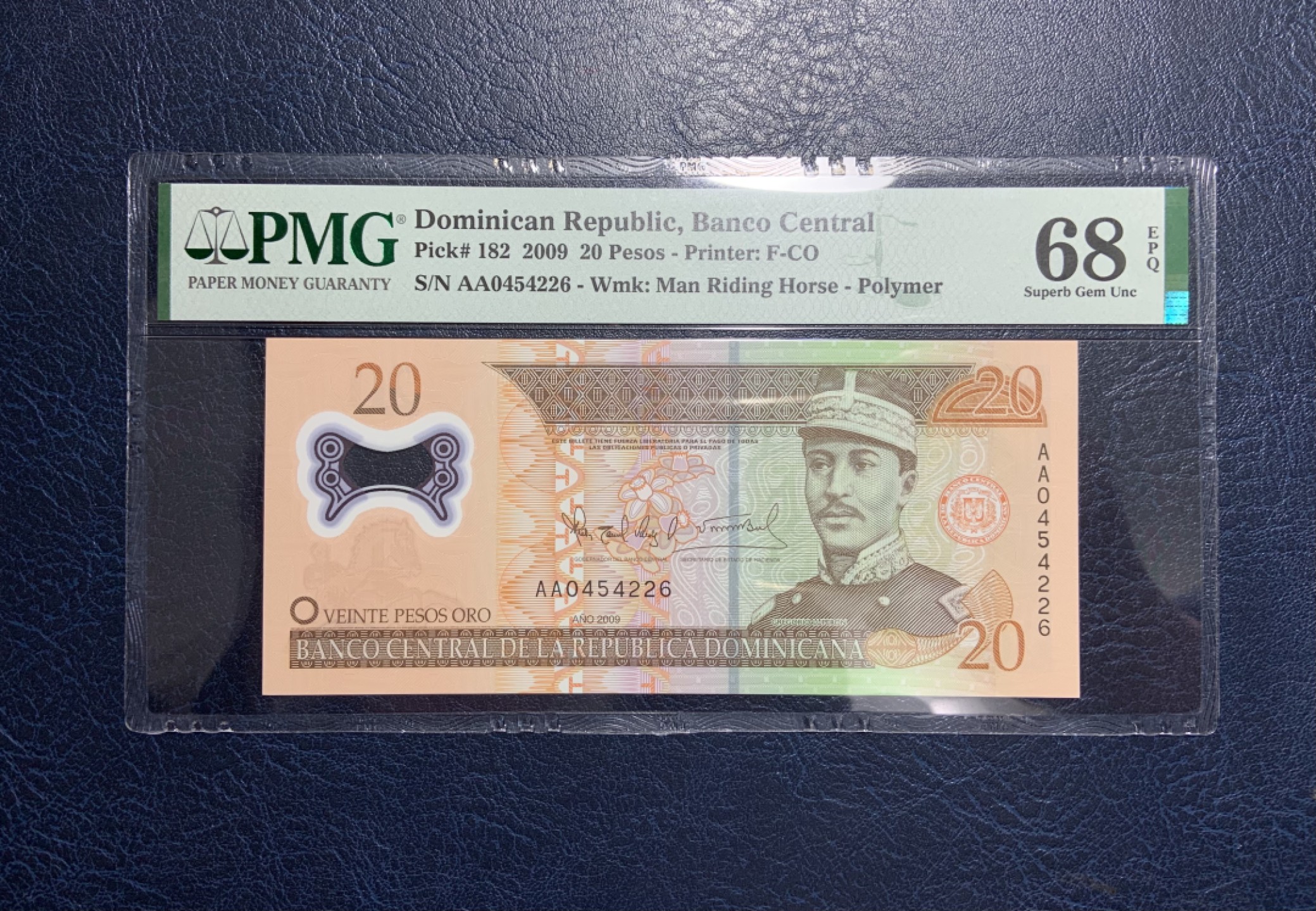 收藏联盟Quantum Auction 第233期拍卖 多米尼加2000年20比索 PMG68  首发AA冠
