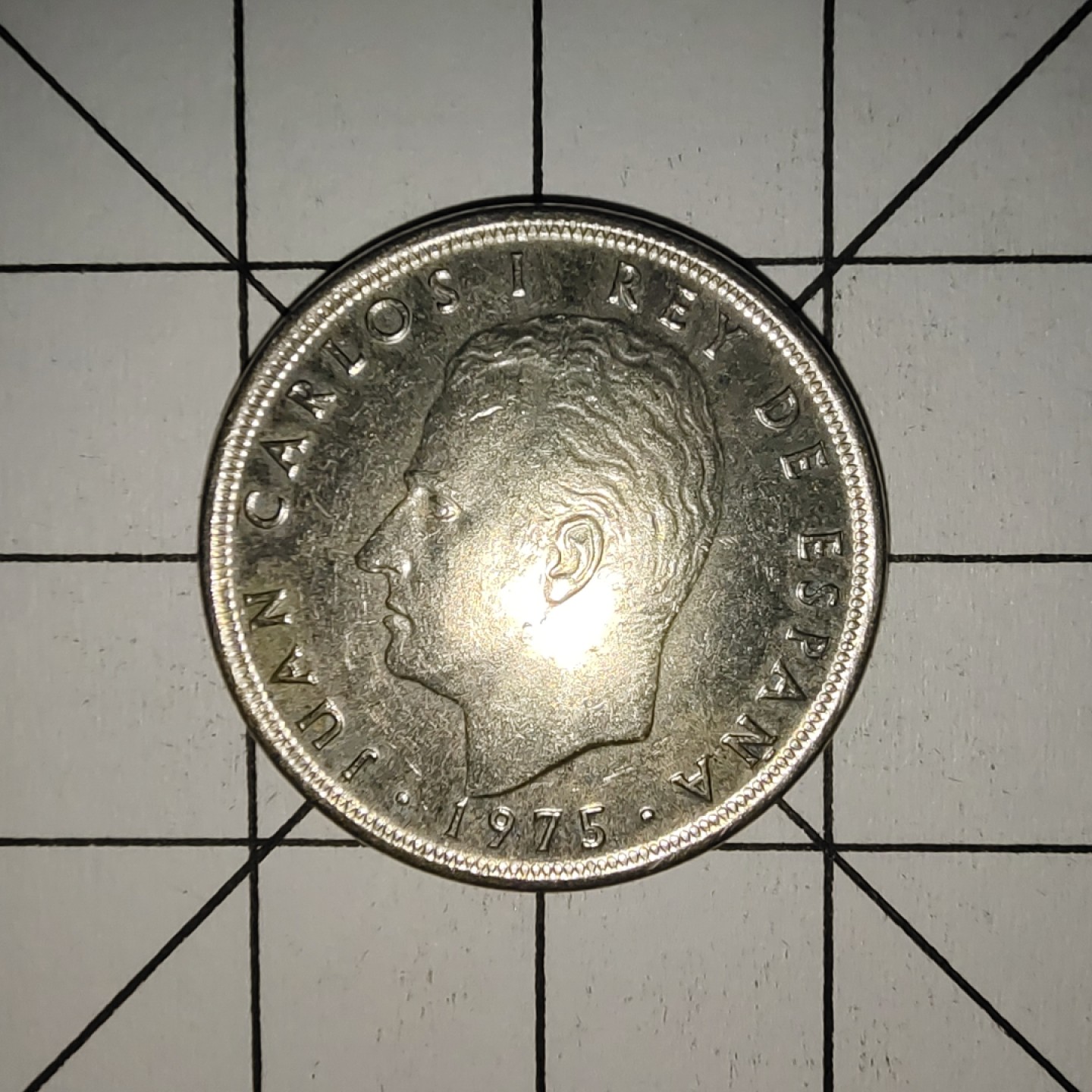 收藏之家世界硬币第9期(满20包邮，可多场累计。捡漏，无押金，无佣金) 西班牙5比塞塔1975年