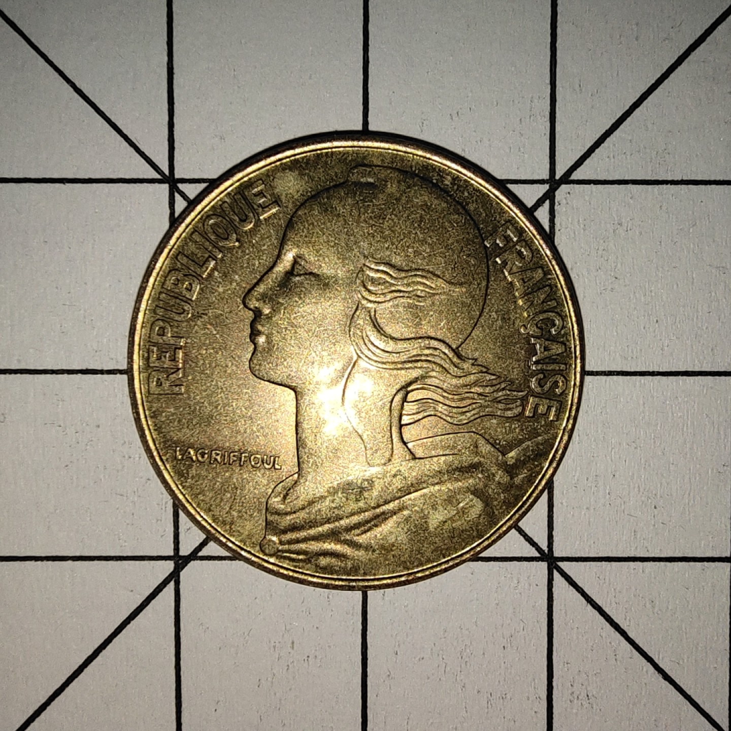 收藏之家世界硬币第9期(满20包邮，可多场累计。捡漏，无押金，无佣金) 法国20生丁麦穗女神1987年